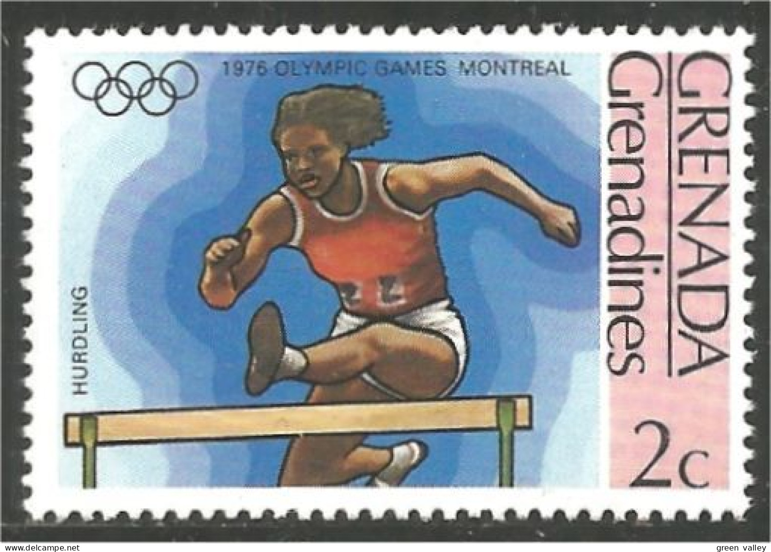 SPAT-10 Grenada Athletisme Running Course Coureur Haies Hurdles MNH ** Neuf SC - Leichtathletik