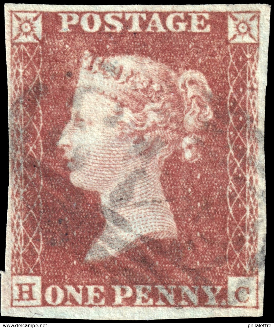 GB / England -1849/50 SG8 (SpecBS31) 1d Red-brown Plate 95 (HC) Used Barred Numeral 643 Of RICKMANSWORTH (Hertfordshire) - Oblitérés