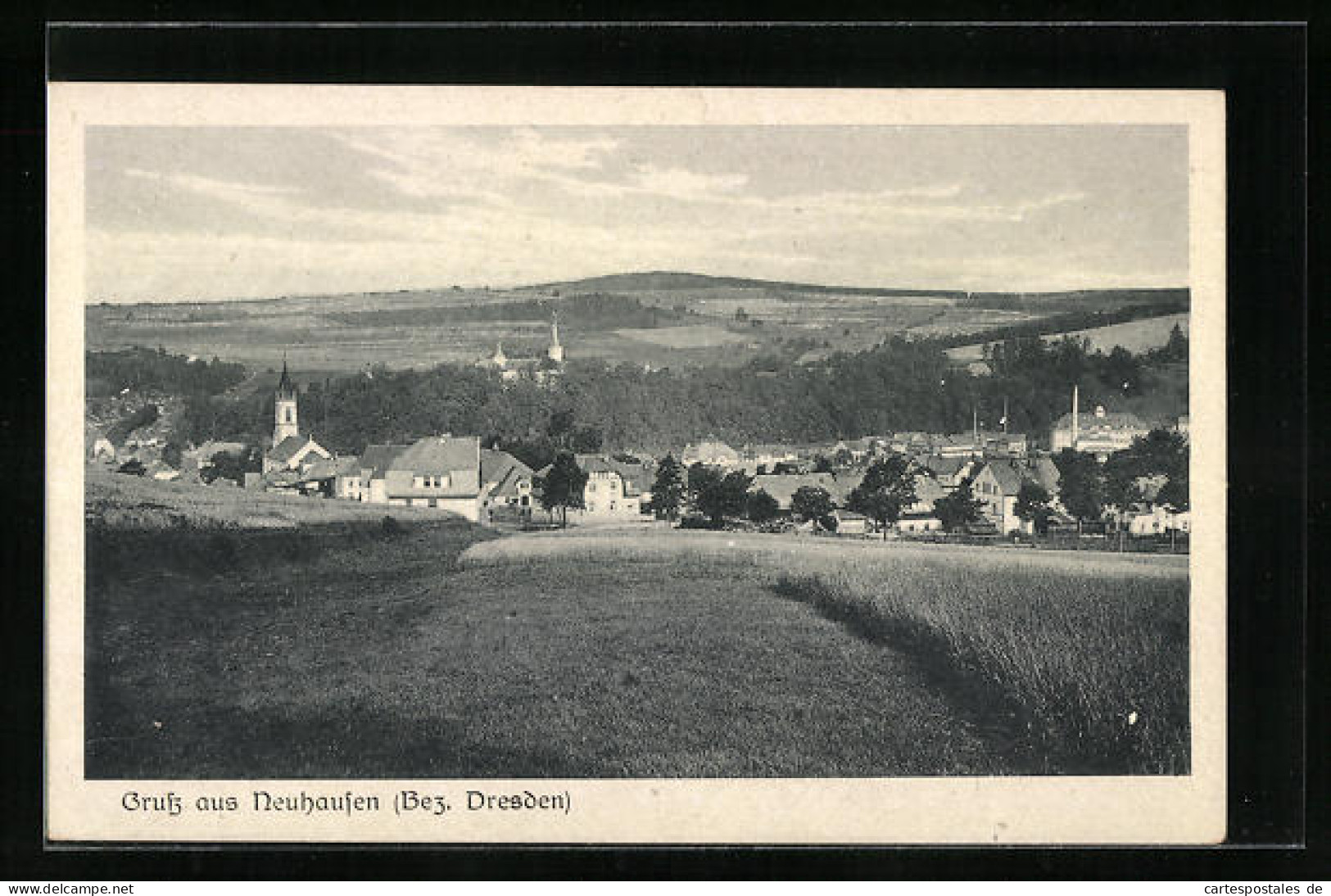 AK Neuhausen, Panorama Mit Fernsicht  - Neuhausen (Erzgeb.)