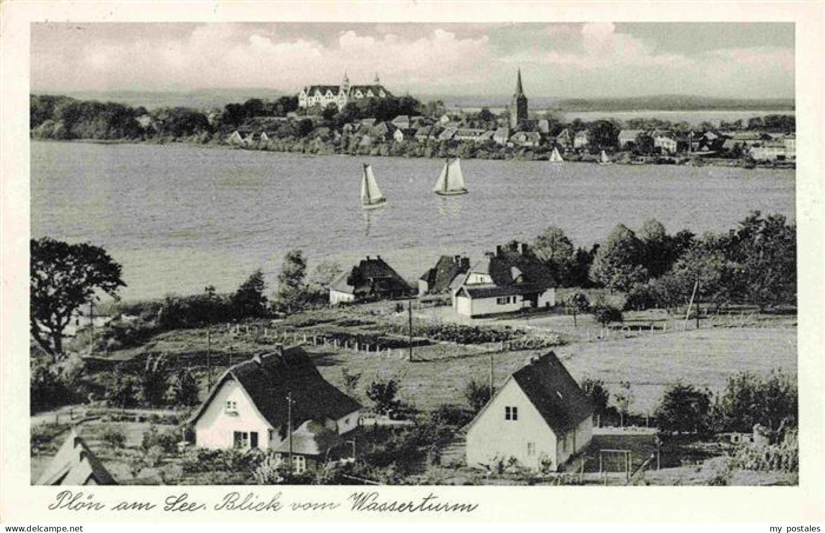 73976515 Ploen_am_See_Schleswig-Holstein Panorama Blick Vom Wasserturm - Ploen