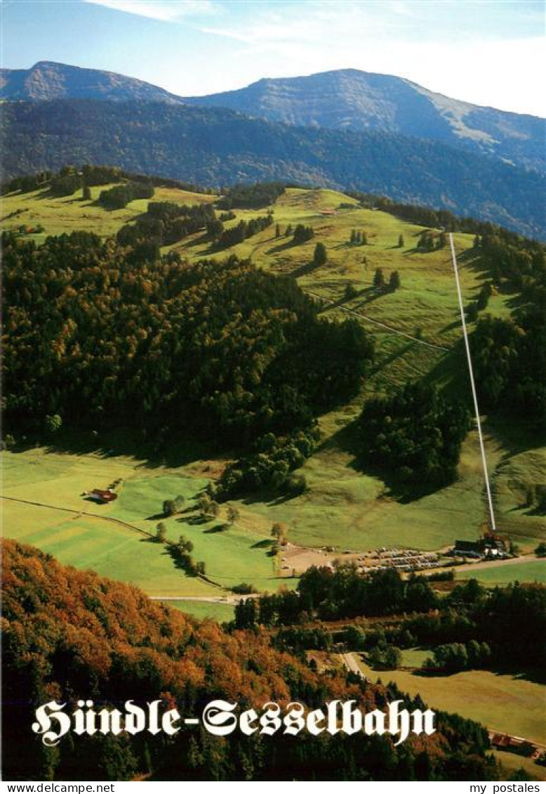 73905213 Oberstaufen Berggaststaette Huendle Alp Huendle Sesselbahn Fliegeraufna - Oberstaufen