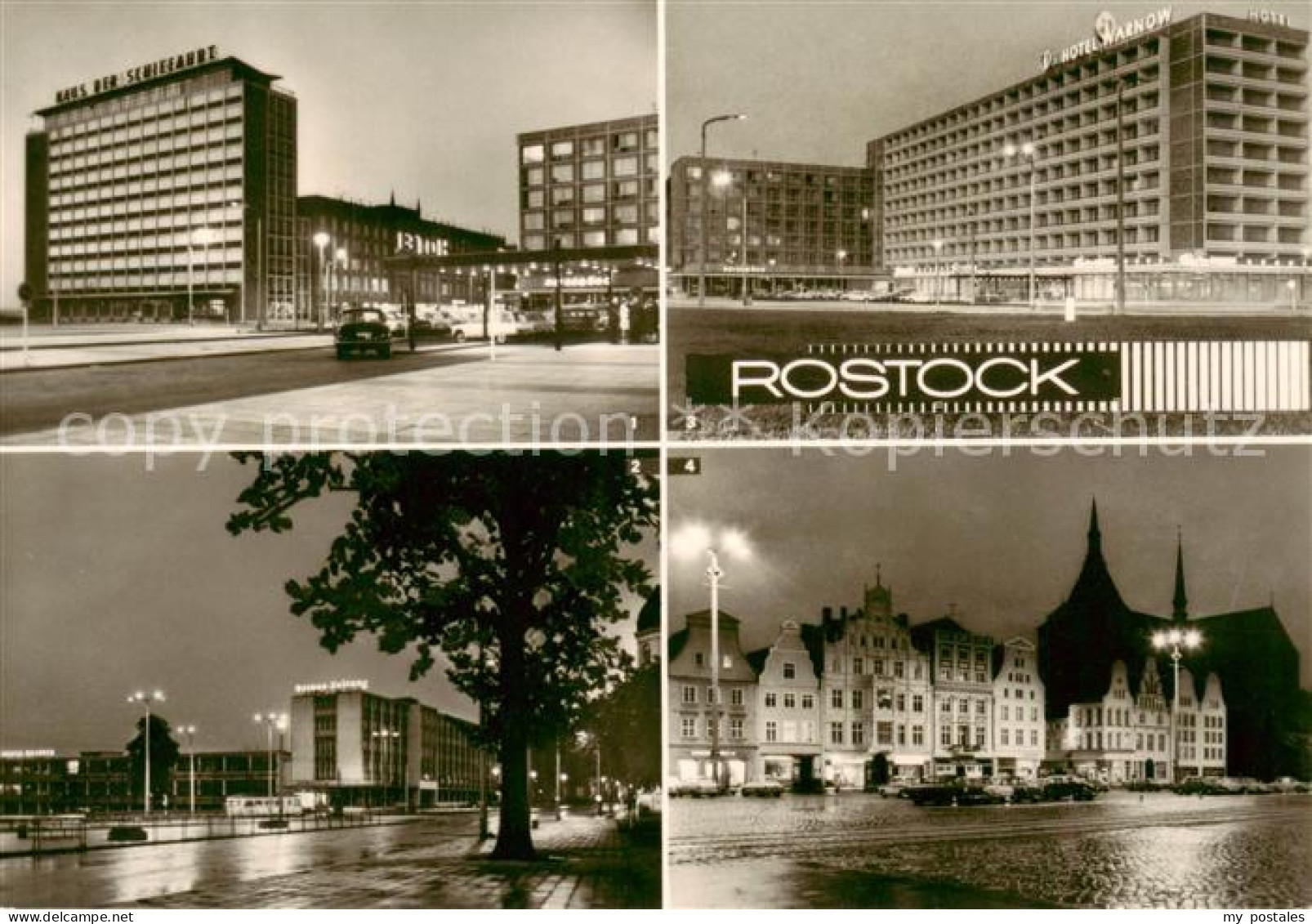 73866157 Rostock Blick In Die Lange Strasse Ostsee-Druck Interhotel Warnow Ernst - Rostock