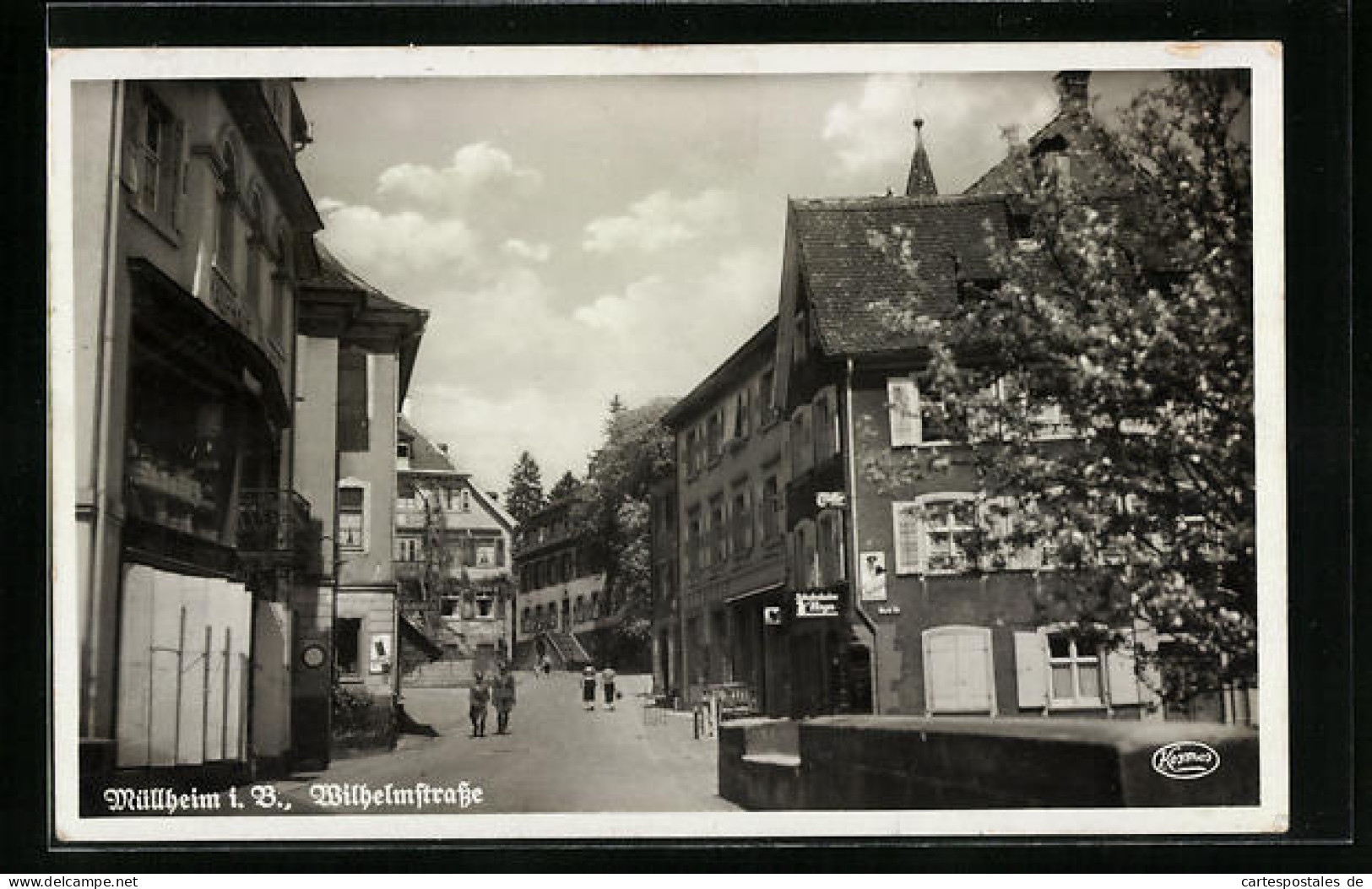 AK Müllheim I. B., Wilhelmstrasse Mit Ladengeschäften  - Muellheim