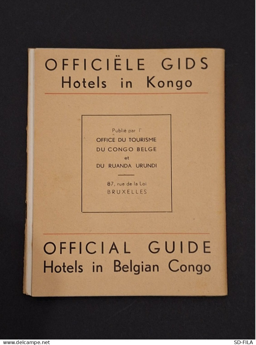 Office Du Tourisme Du Congo Belge Et Du Ruanda-Urundi 1953 Guide Des Hotels Congo Belge - Officiële Gids Hotels In Kongo - Dépliants Touristiques