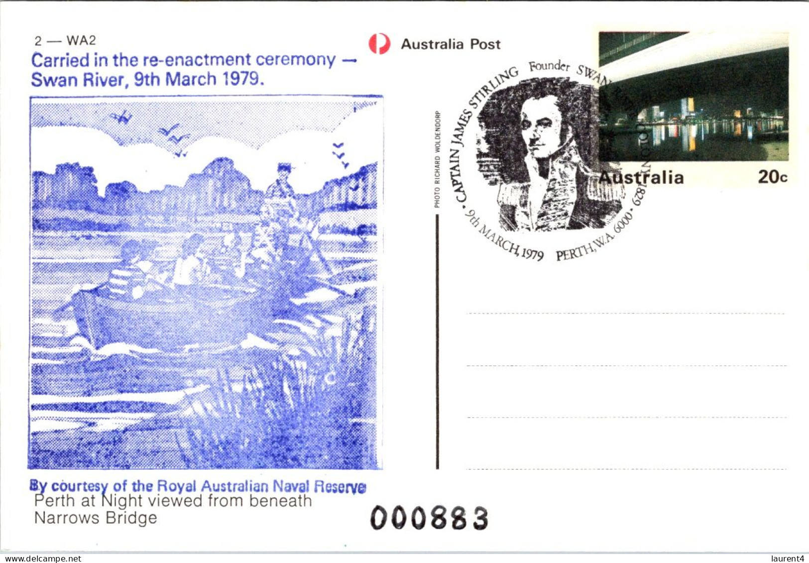 17-5-2024 (5 Z 25) Australia -  (with Special Postmark) WA - Perth Bridge - Brücken