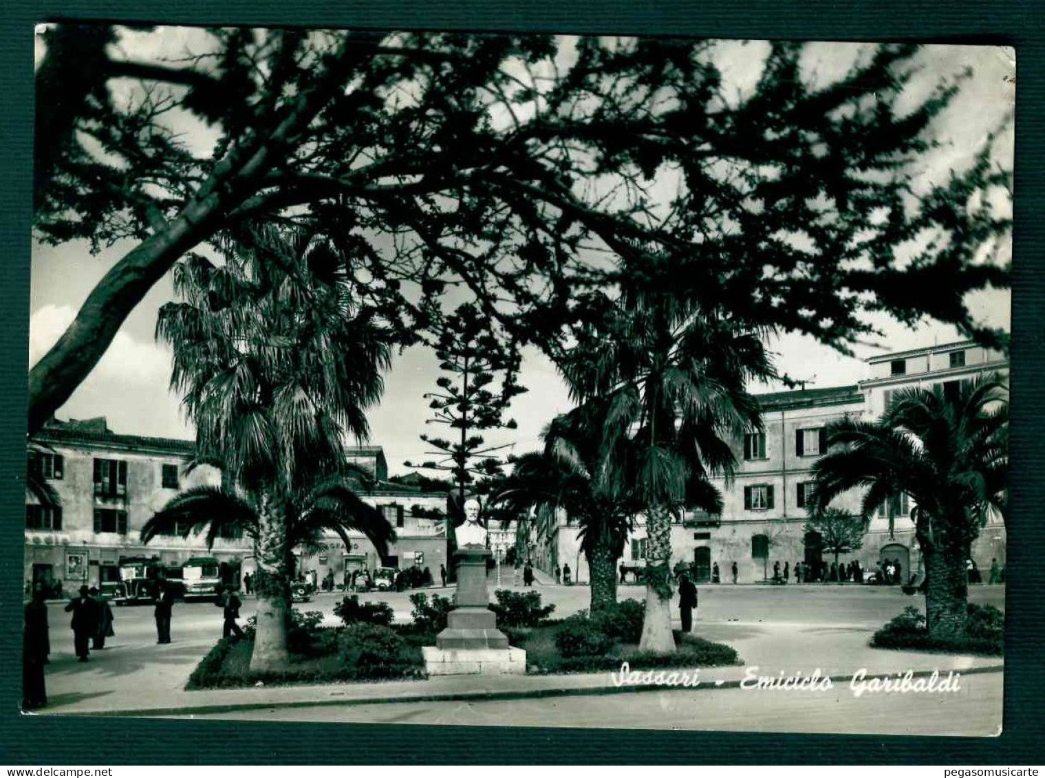 BH011 - SASSARI - EMICICLO GARIBALDI ANIMATA 1956 - Sassari