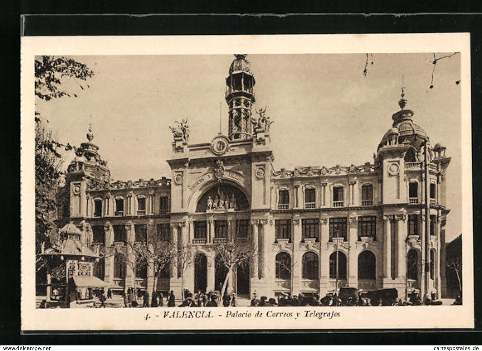 Postal Valencia, Palacio De Correos Y Telegrafos  - Valencia