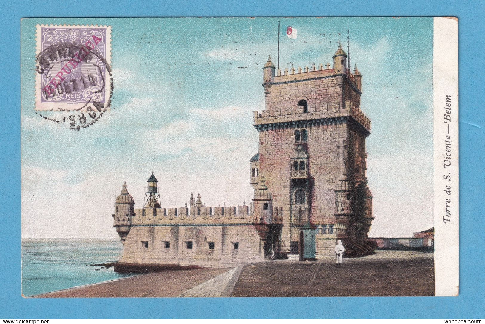 622 PORTUGAL LISBOA TORRE DE S VICENTE BELEM RARE COLOR POSTCARD - Lisboa