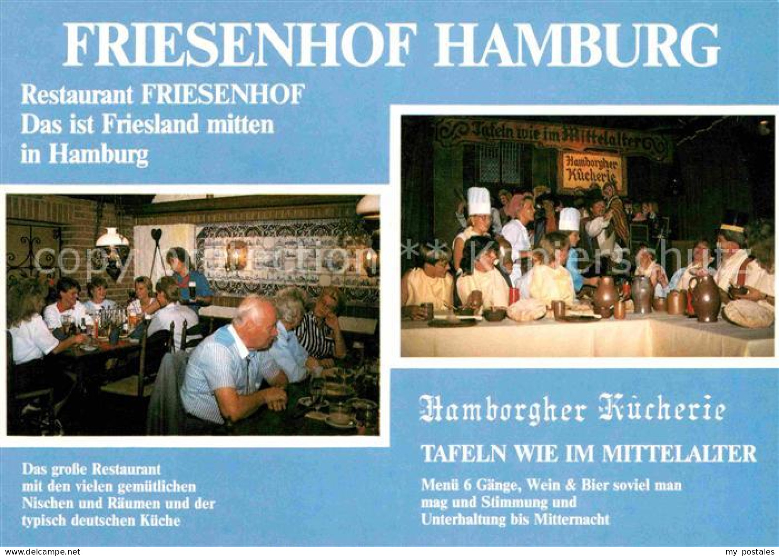 72662263 Hamburg Restaurant Friesenhof Hamborgher Kuecherie Hamburg - Autres & Non Classés