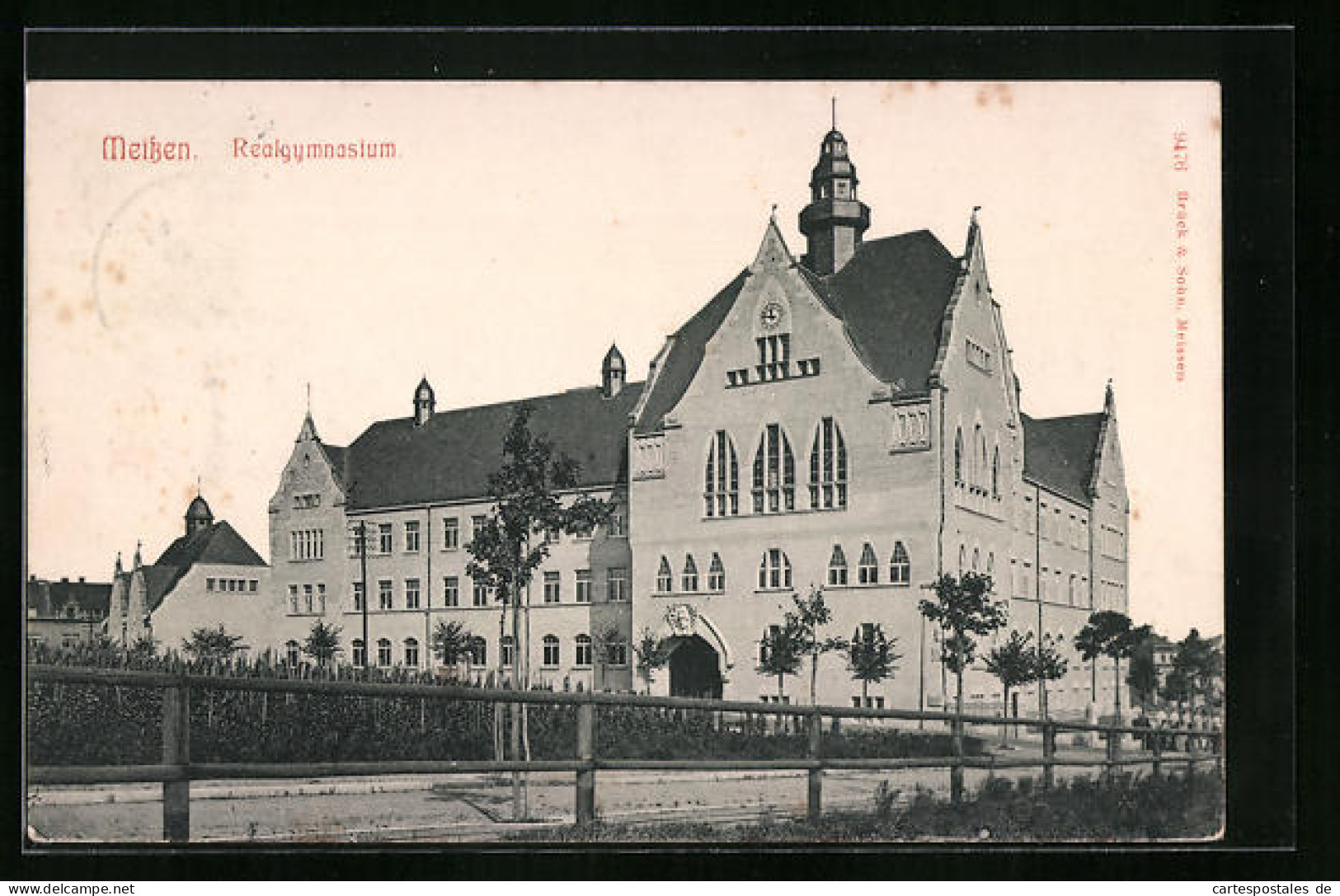 AK Meissen, Realgymnasium Mit Turm  - Meissen