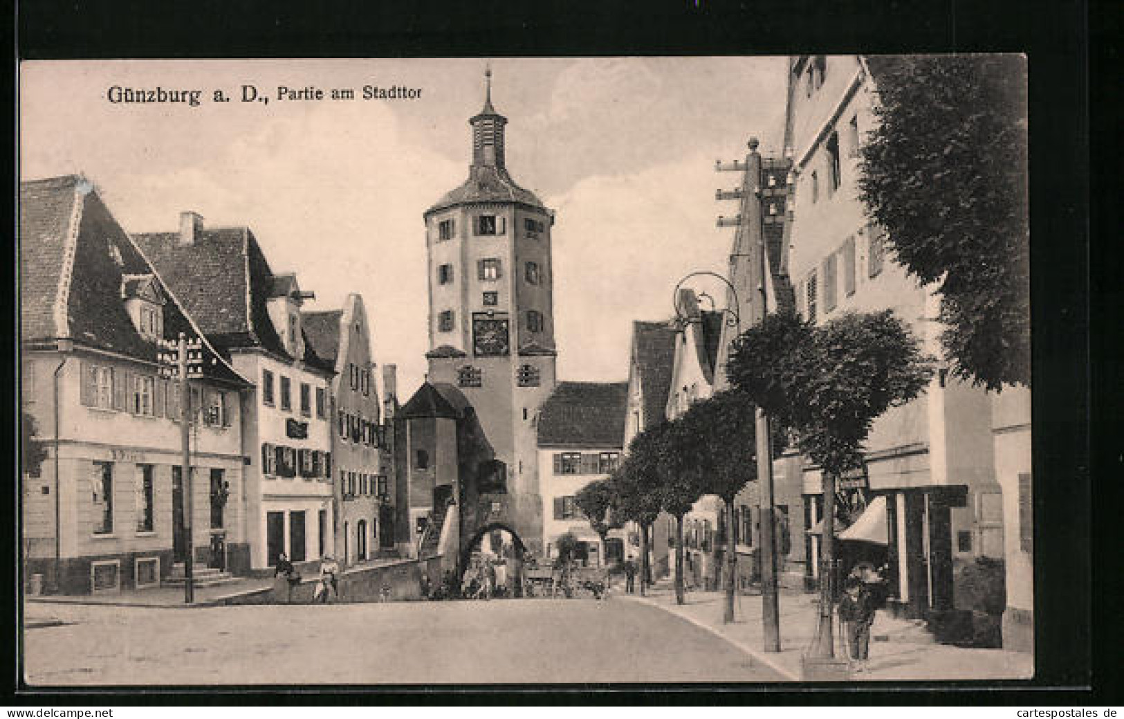 AK Günzburg A. D., Partie Am Stadttor  - Guenzburg