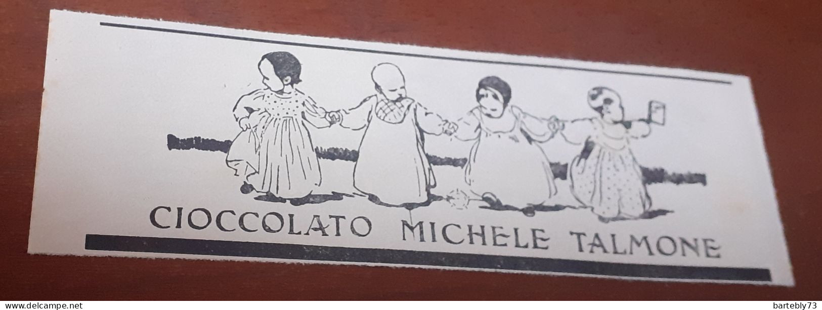 Pubblicità Cioccolato Michele Talmone (1915) - Advertising