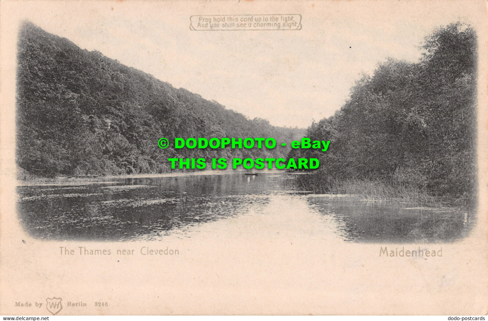 R501465 The Thames Near Clevedon. Maidenhead. WH. Berlin. 3246. 1906 - Monde