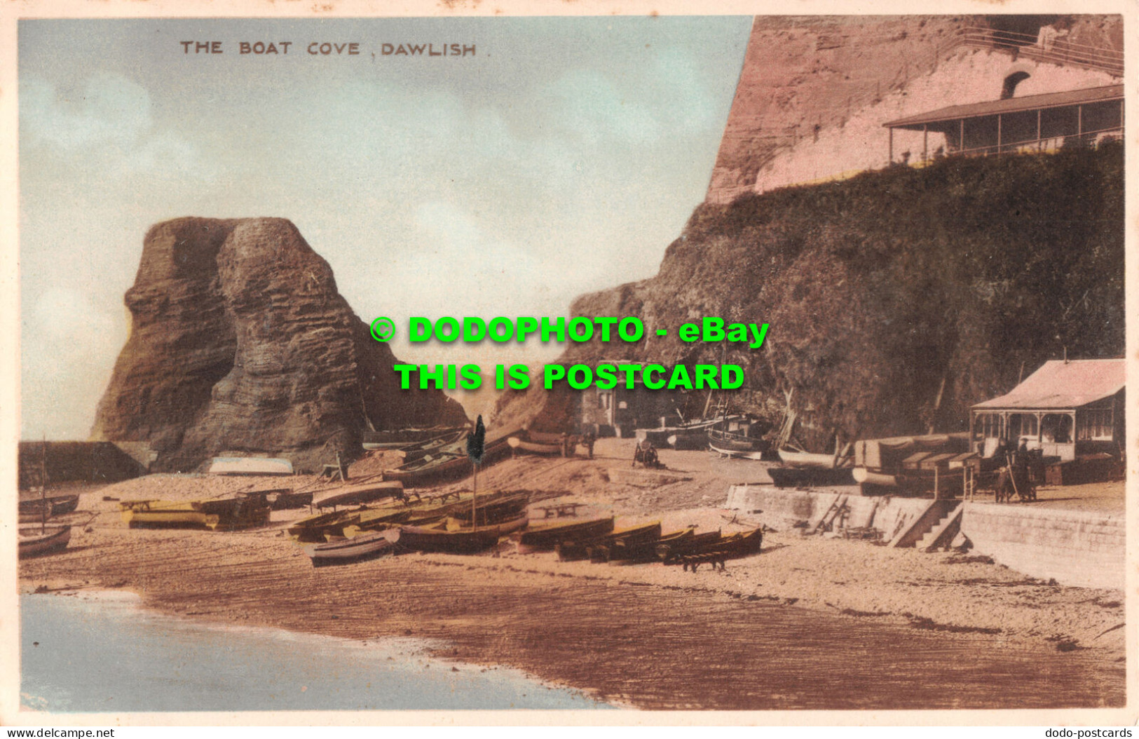 R501477 The Boat Cove. Dawlish. V. E. Reynolds. Denniss Aqua Gravure Series - Monde