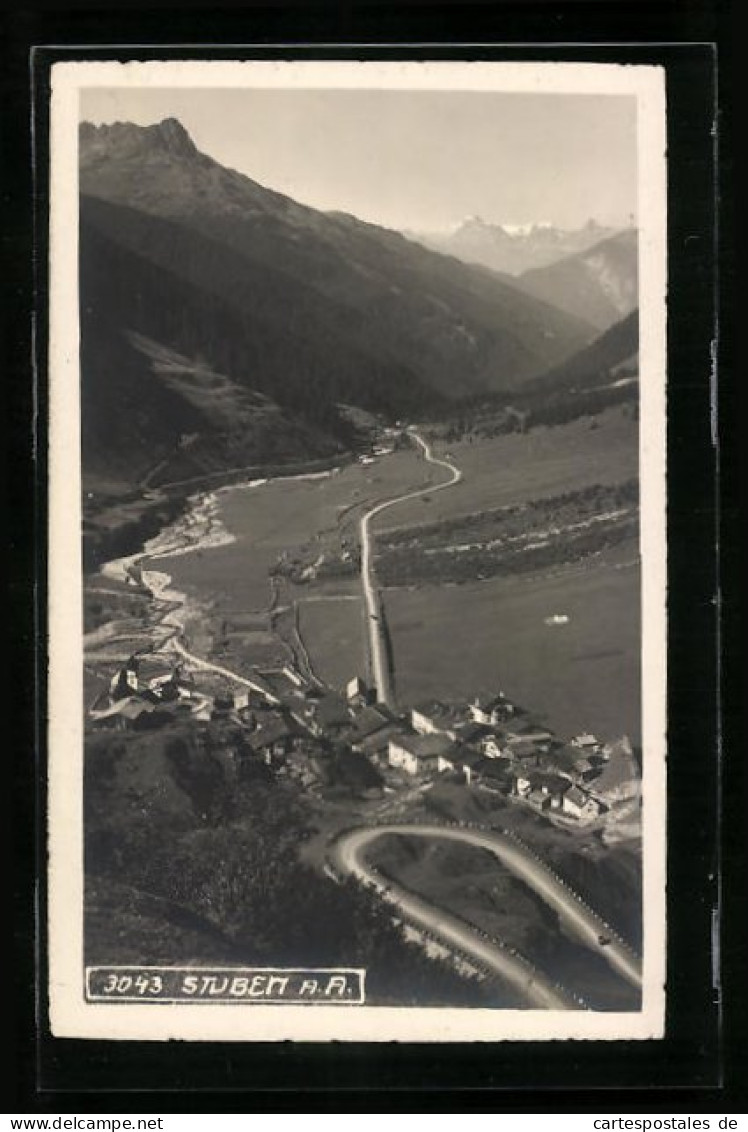 AK Stuben Am Arlberg, Totalansicht Von Einem Berg Aus  - Autres & Non Classés