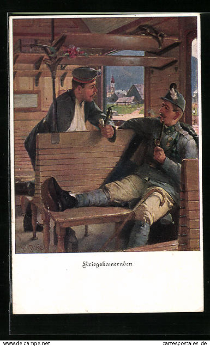 AK Verletzte Kriegskameraden Vom Zweibund  - Guerre 1914-18