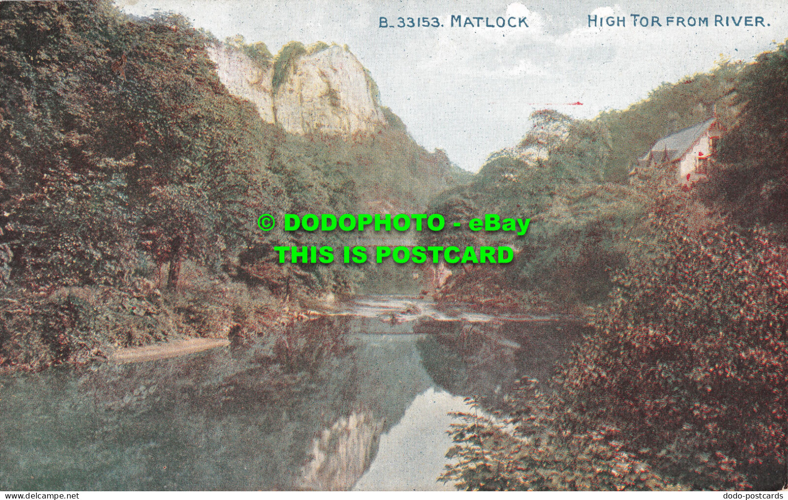 R501648 Matlock. High Tor From River. Photochrom. Celesque Series - Monde