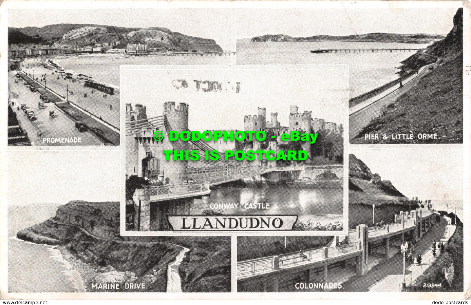 R501670 Llandudno. Promenade. Conway Castle. Marine Drive. Valentine. Visit The - Monde