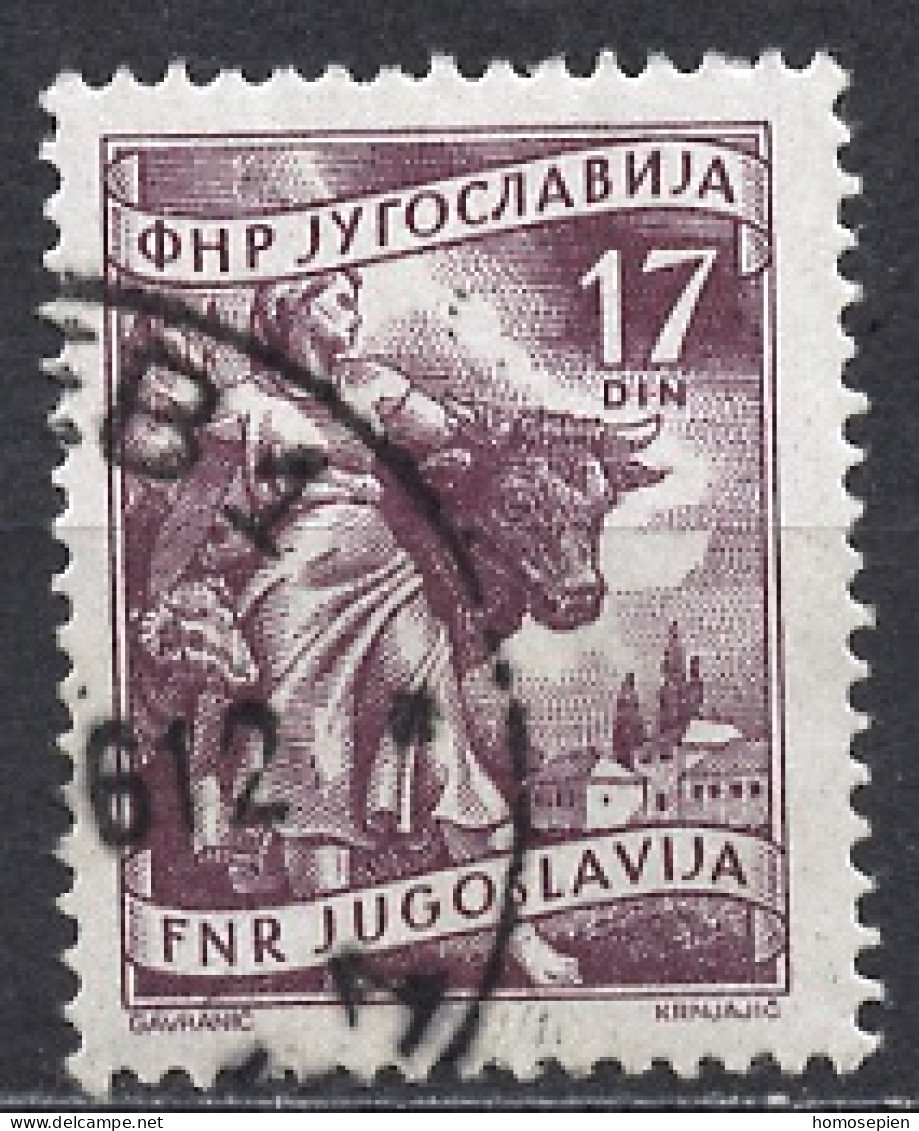 Yougoslavie - Jugoslawien - Yugoslavia 1953 Y&T N°606A - Michel N°760 (o) - 17d élevage - Oblitérés