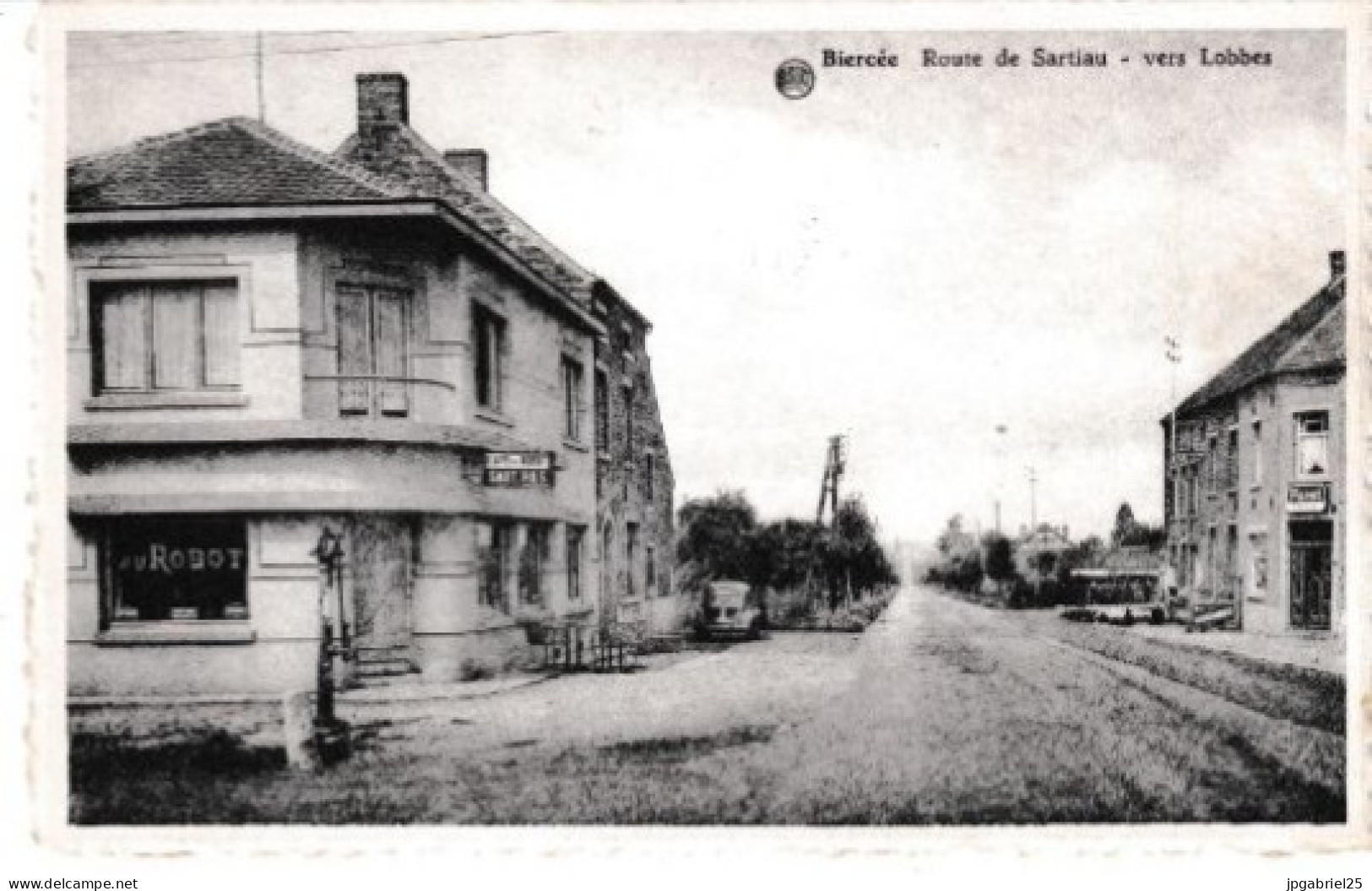 DEND Biercee Route De Sartiau Vers Lobbes - Autres & Non Classés