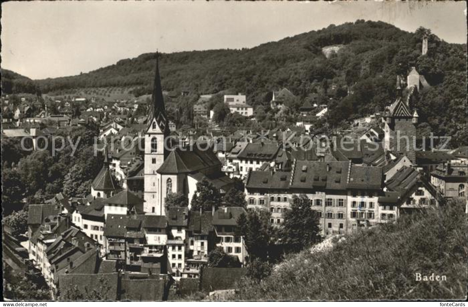 11757019 Baden AG Teilansicht Mit Kirche Baden - Sonstige & Ohne Zuordnung