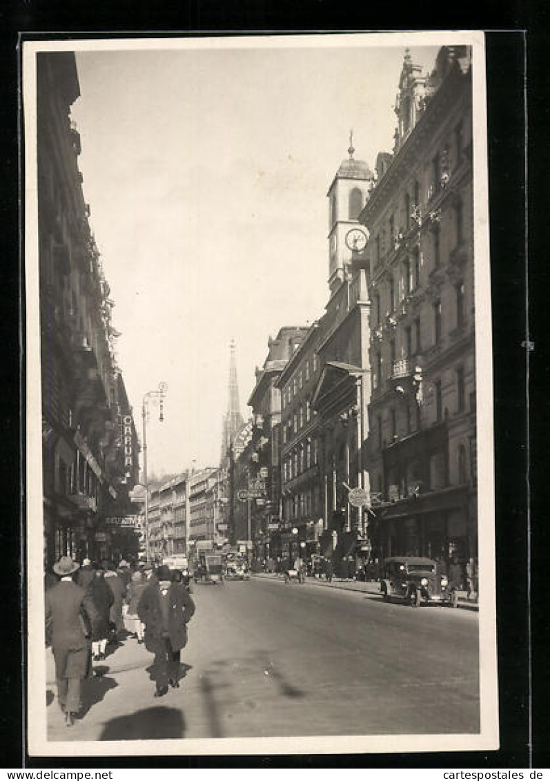 AK Wien, Blick In Die Kärntnerstrasse  - Autres & Non Classés