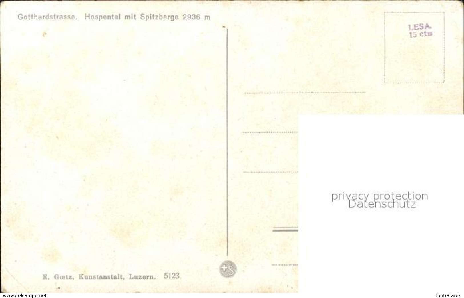 11754399 Hospental Mit Gotthardstrasse Und Spitzberge Hospental - Other & Unclassified