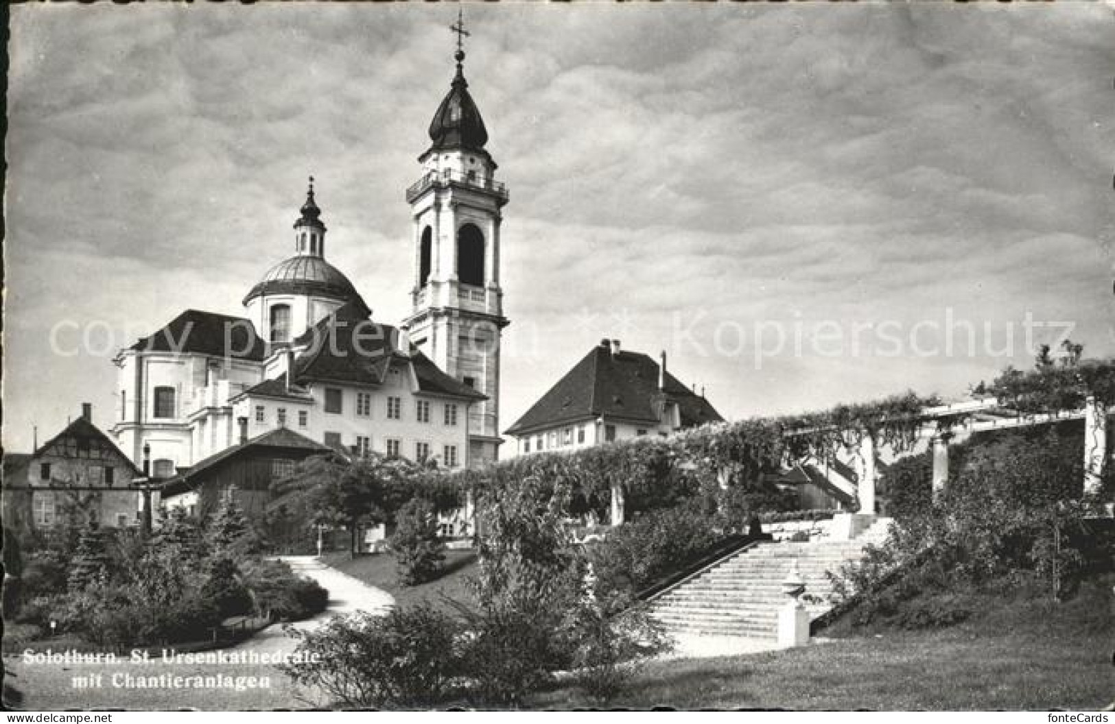 11745439 Solothurn St Ursenkathedrale Mit Chantieranlagen Solothurn - Other & Unclassified