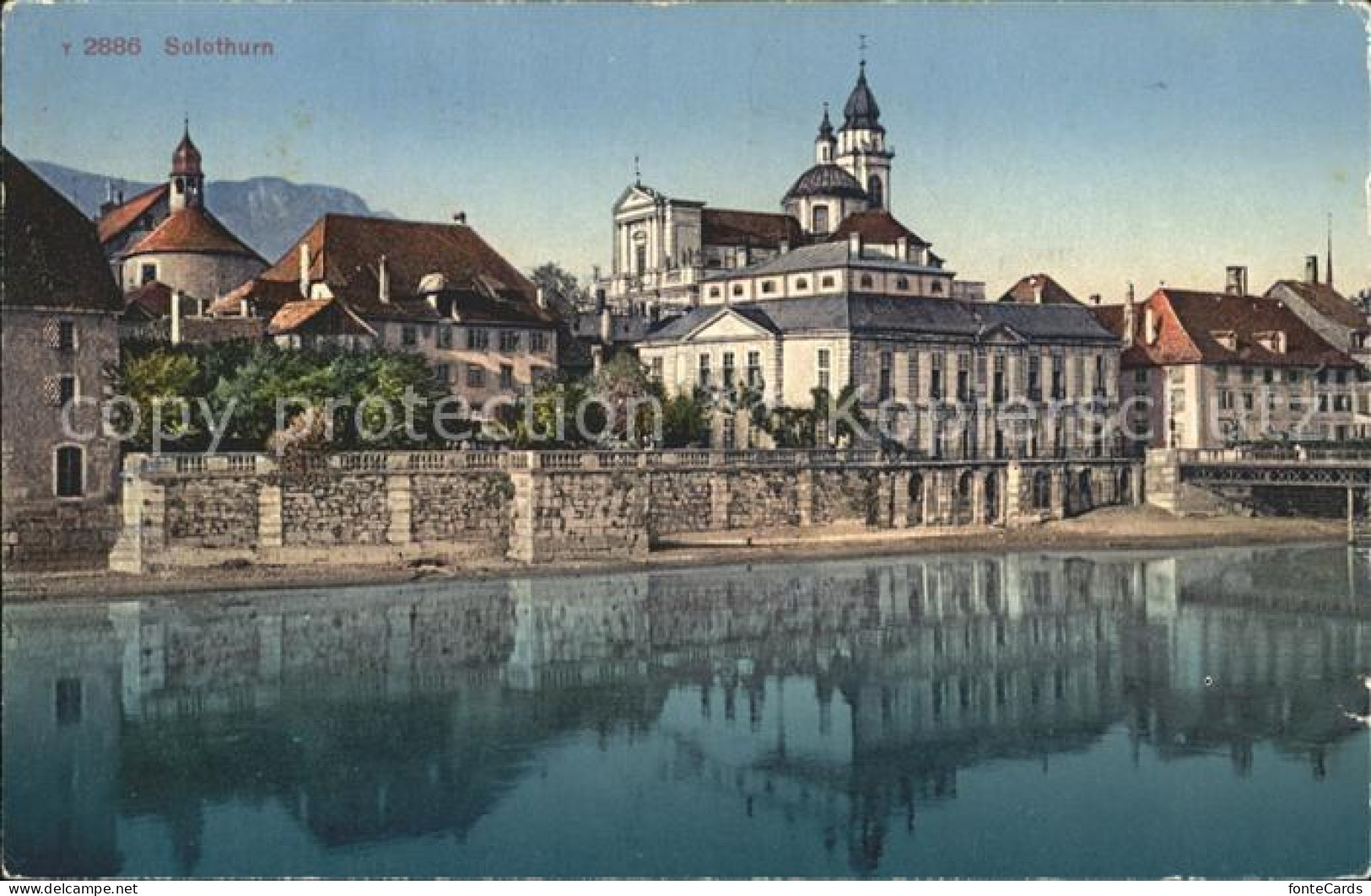 11745419 Solothurn Aarepartie St Ursuskirche Solothurn - Autres & Non Classés