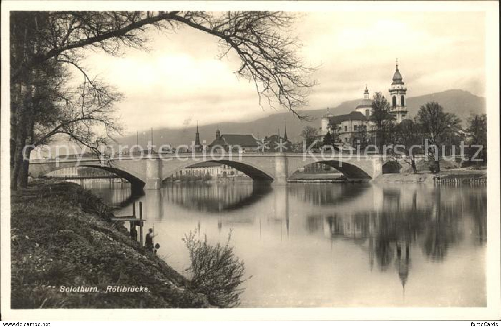 11745179 Solothurn Roetibruecke Kirche Solothurn - Autres & Non Classés