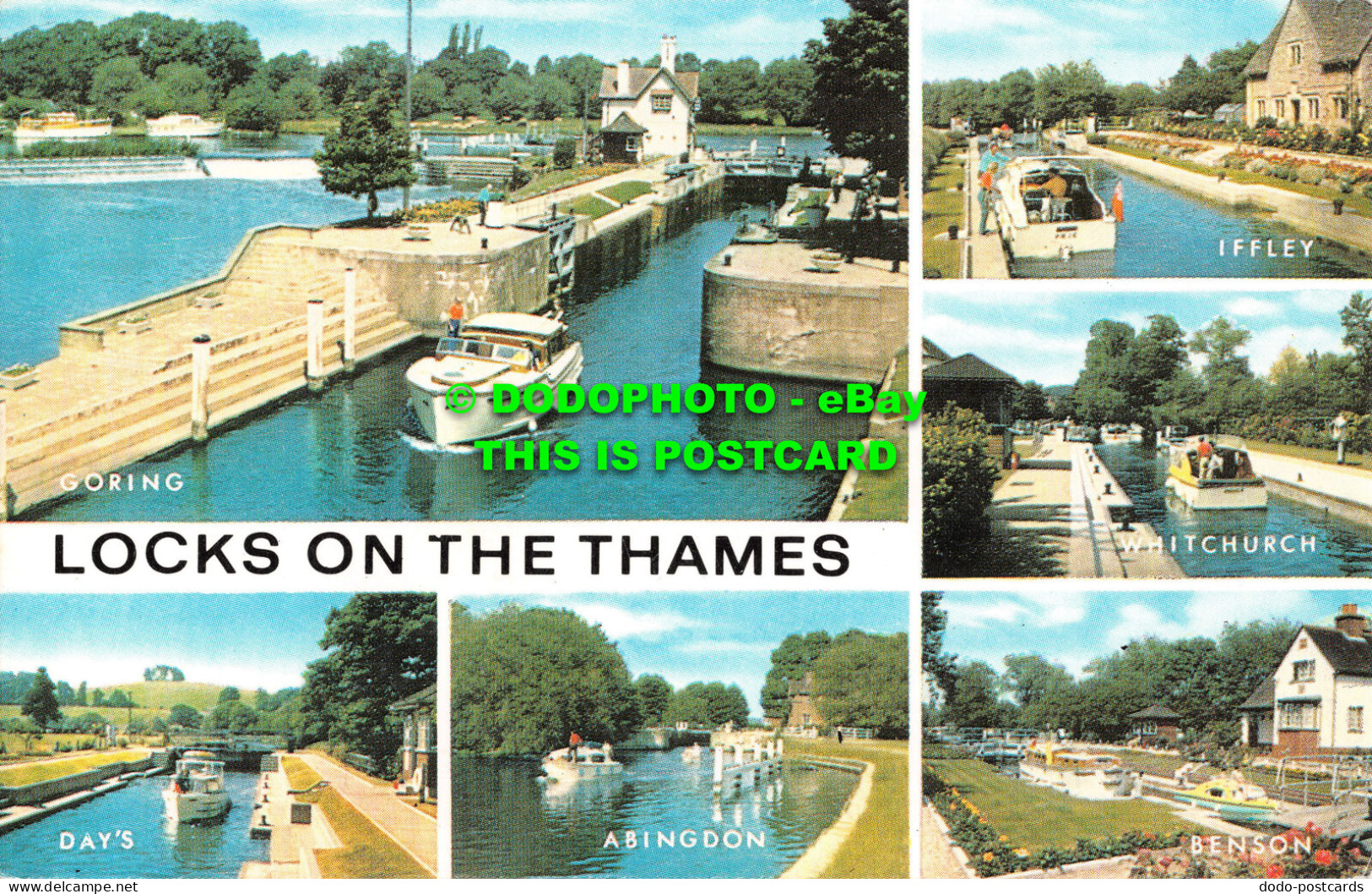 R502178 Locks On The Thames. Goring. Days. J. Salmon. Multi View - Monde