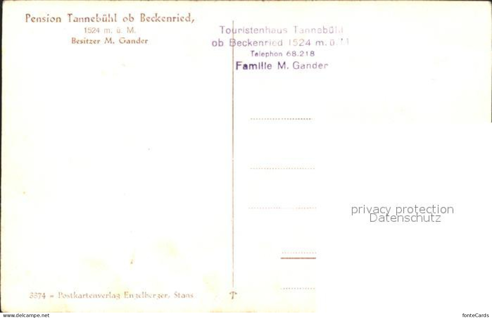 11736509 Beckenried Pension Tanneb?hl Beckenried - Other & Unclassified