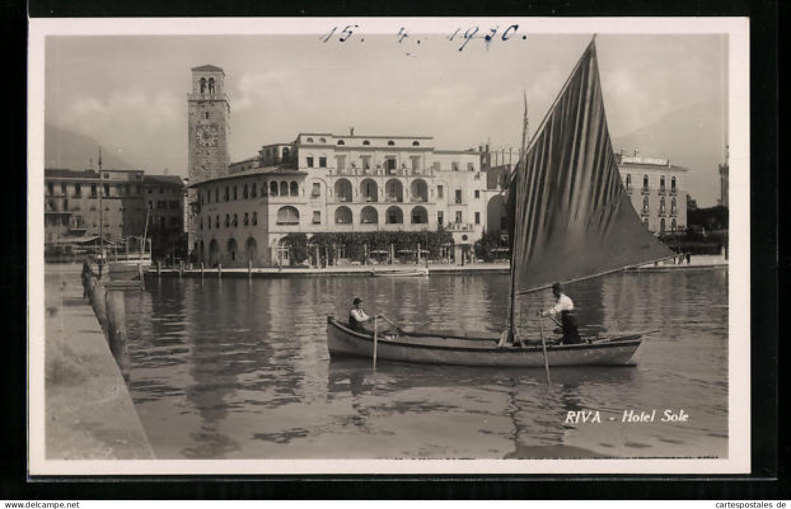 Cartolina Riva, Hotel Sole  - Autres & Non Classés