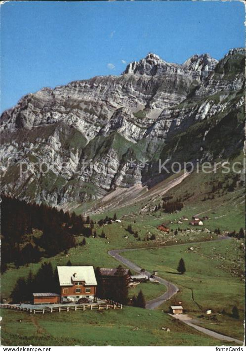 11715577 Schwaegalp AR Naturfreundehaus Mit Girenspitz Saentis Und Graukopf Schw - Other & Unclassified