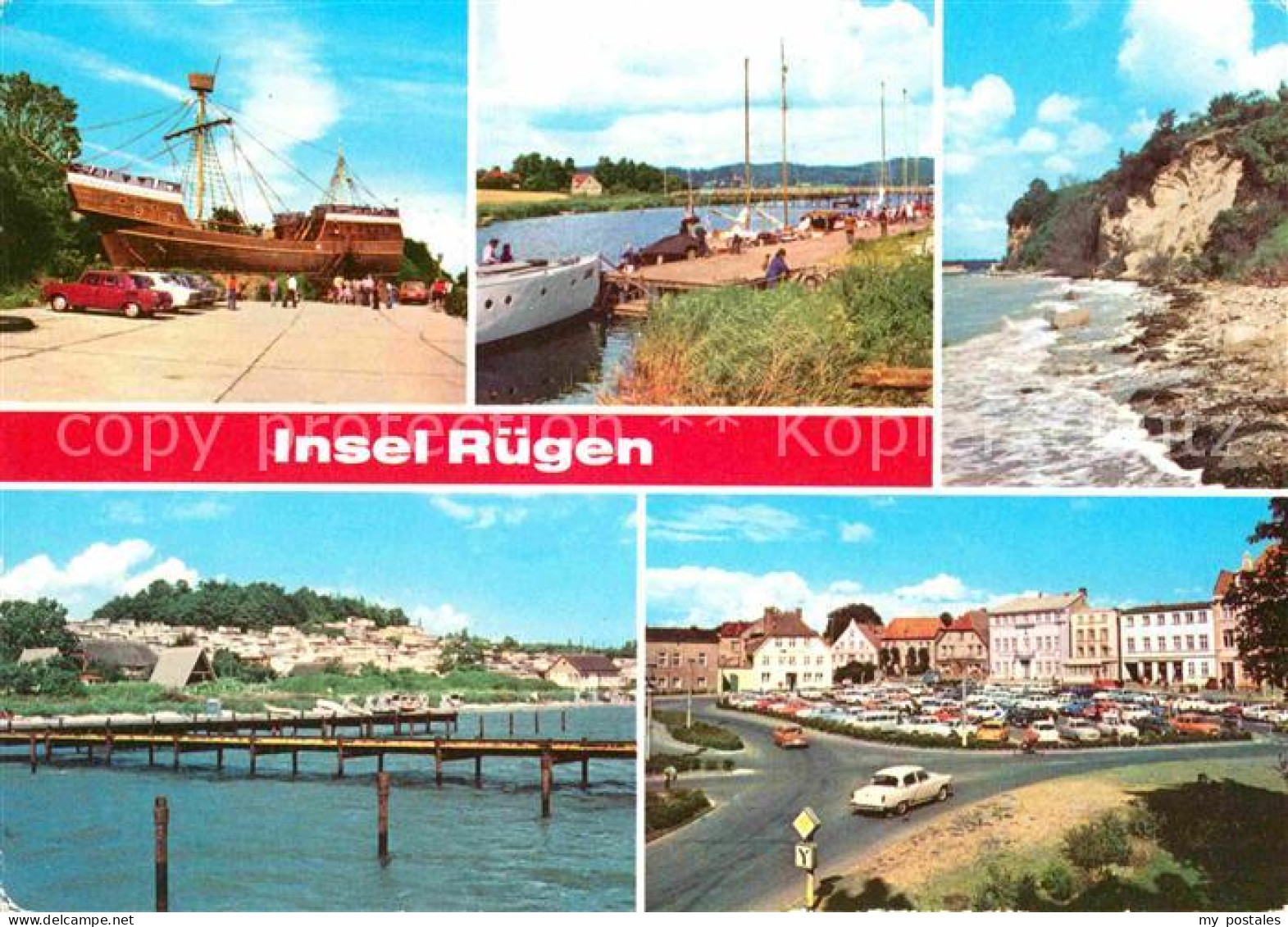 72651990 Sassnitz Ostseebad Ruegen Piratenschiff Sellin Segelhafen Steilufer Alt - Sassnitz