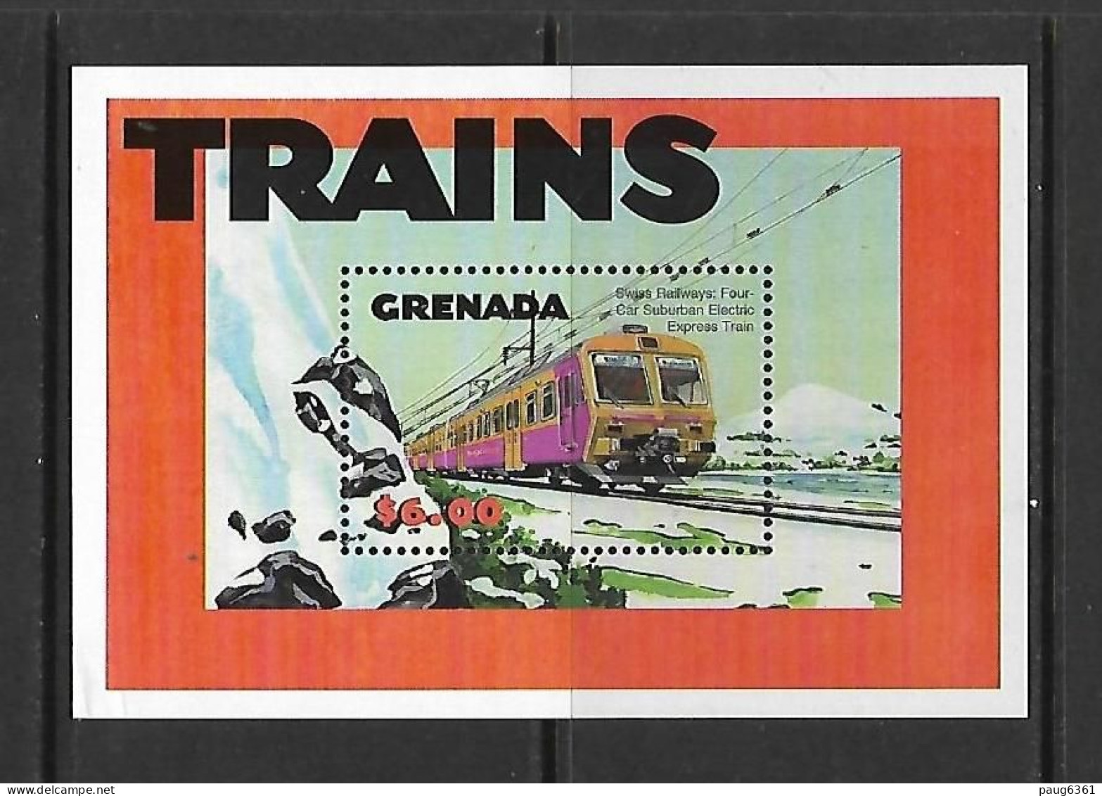 GRENADA 2000 TRAIN YVERT N°B566 NEUF MNH** - Treinen