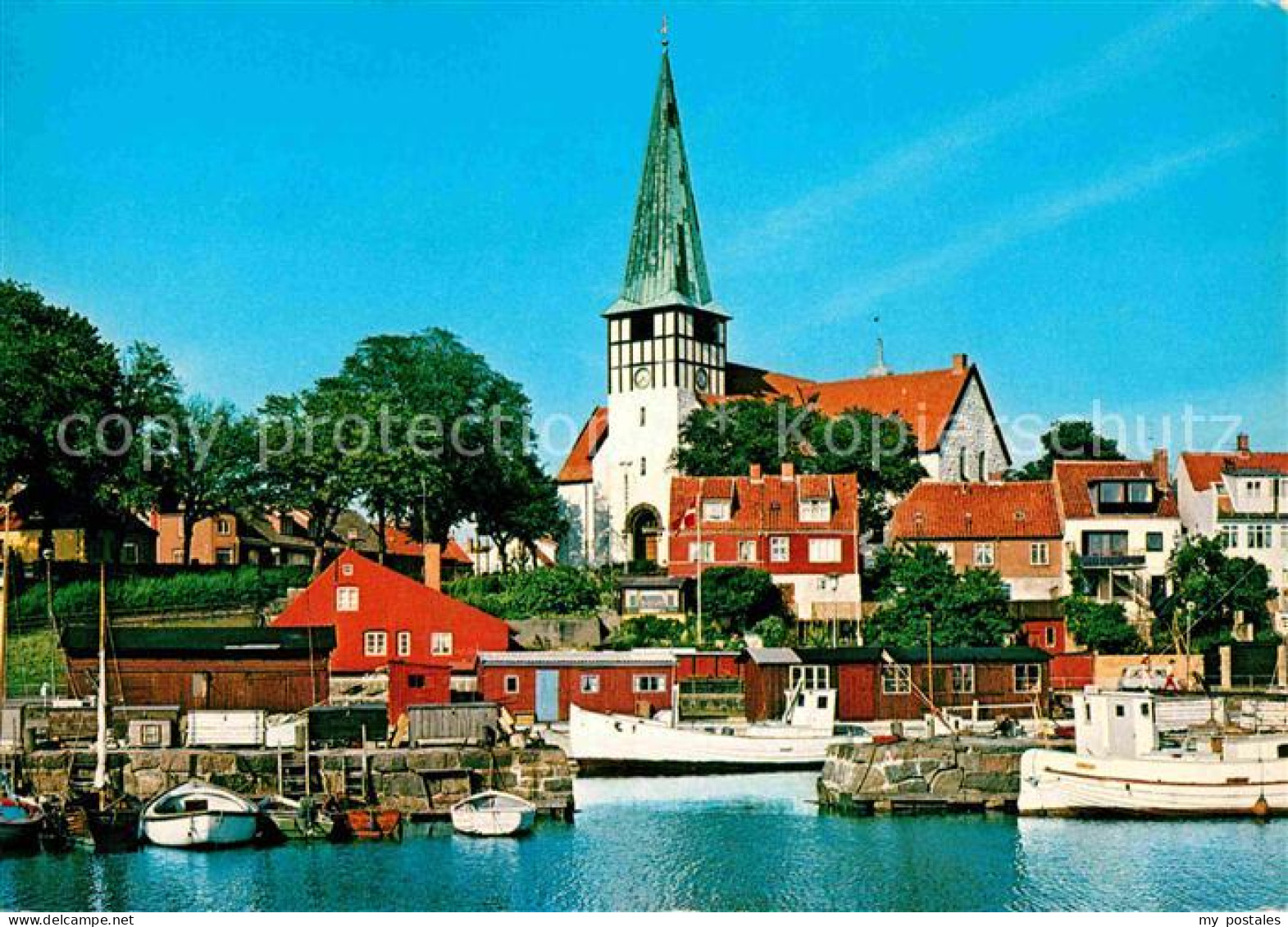 72650530 Bornholm Hafen Ronne Kirke Daenemark - Danemark