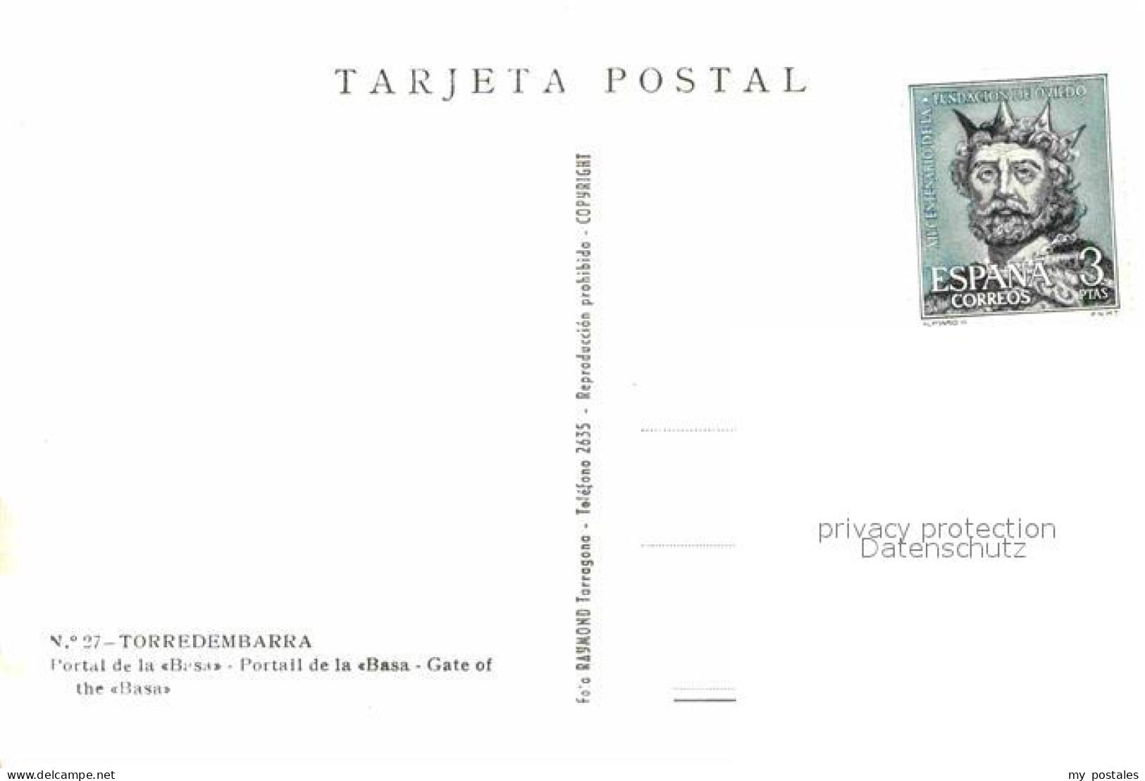72649277 Torredembarra Portal De La Basa Torredembarra - Autres & Non Classés