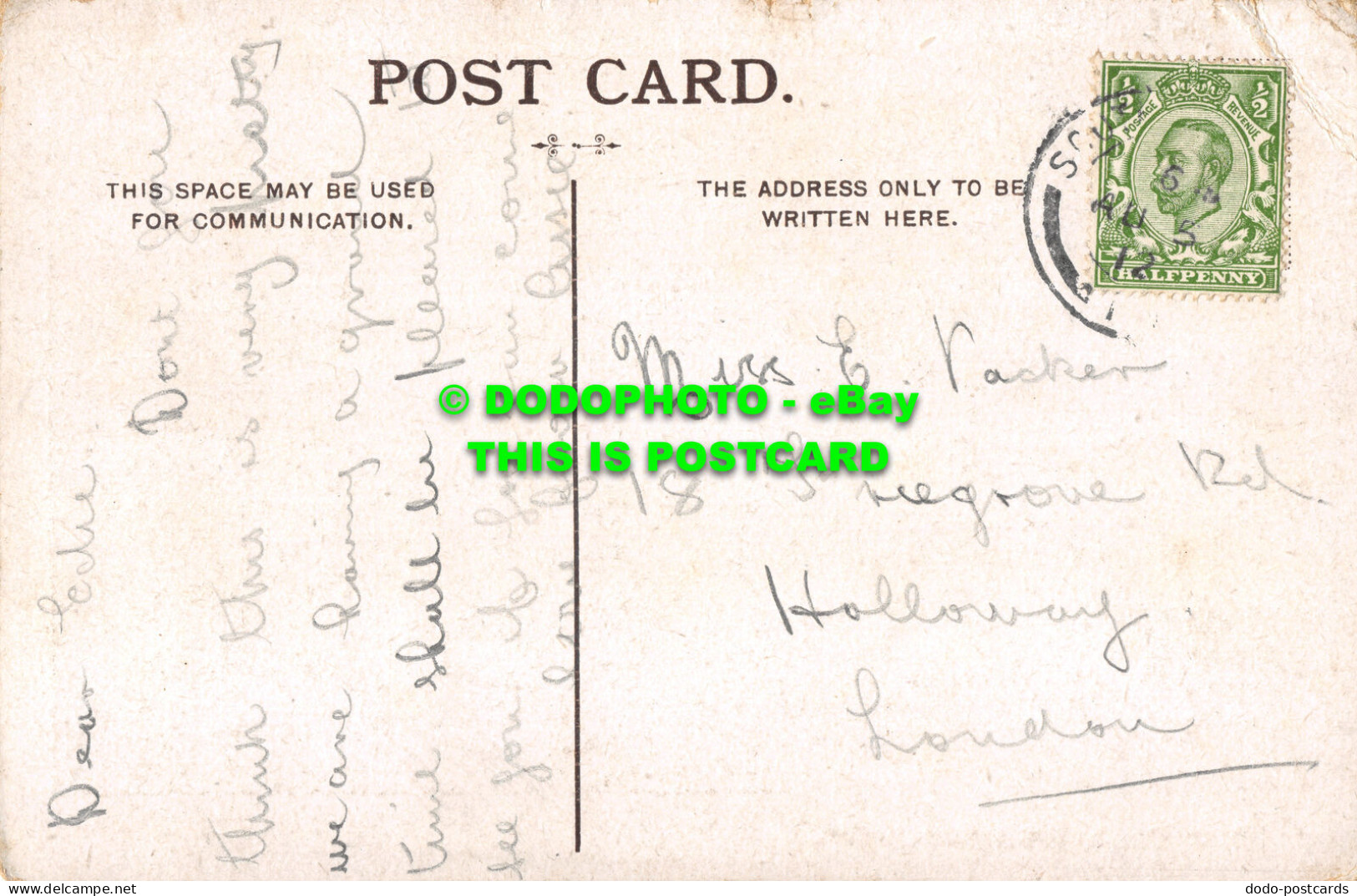 R502282 Westcliff On Sea. Cliff Walk. Postcard. 1912 - World