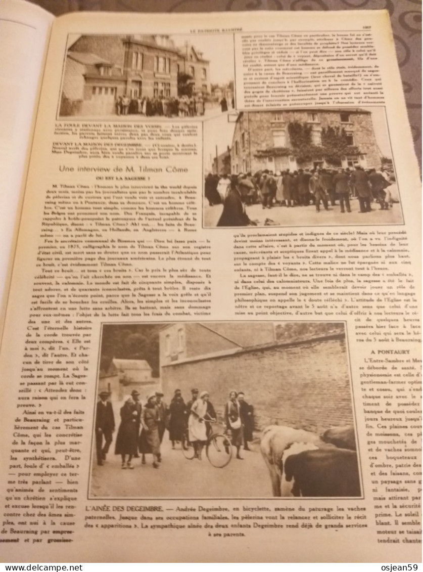 A Beauraing Dans L'attente Du 05 Août.. Patriote Illustré Du 06 Août 1933. - Belgique