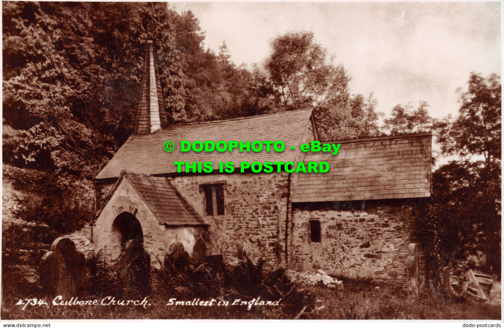 R502856 4734. Culbone Church. Smallest In England. RP. E. A. Sweetman - Monde