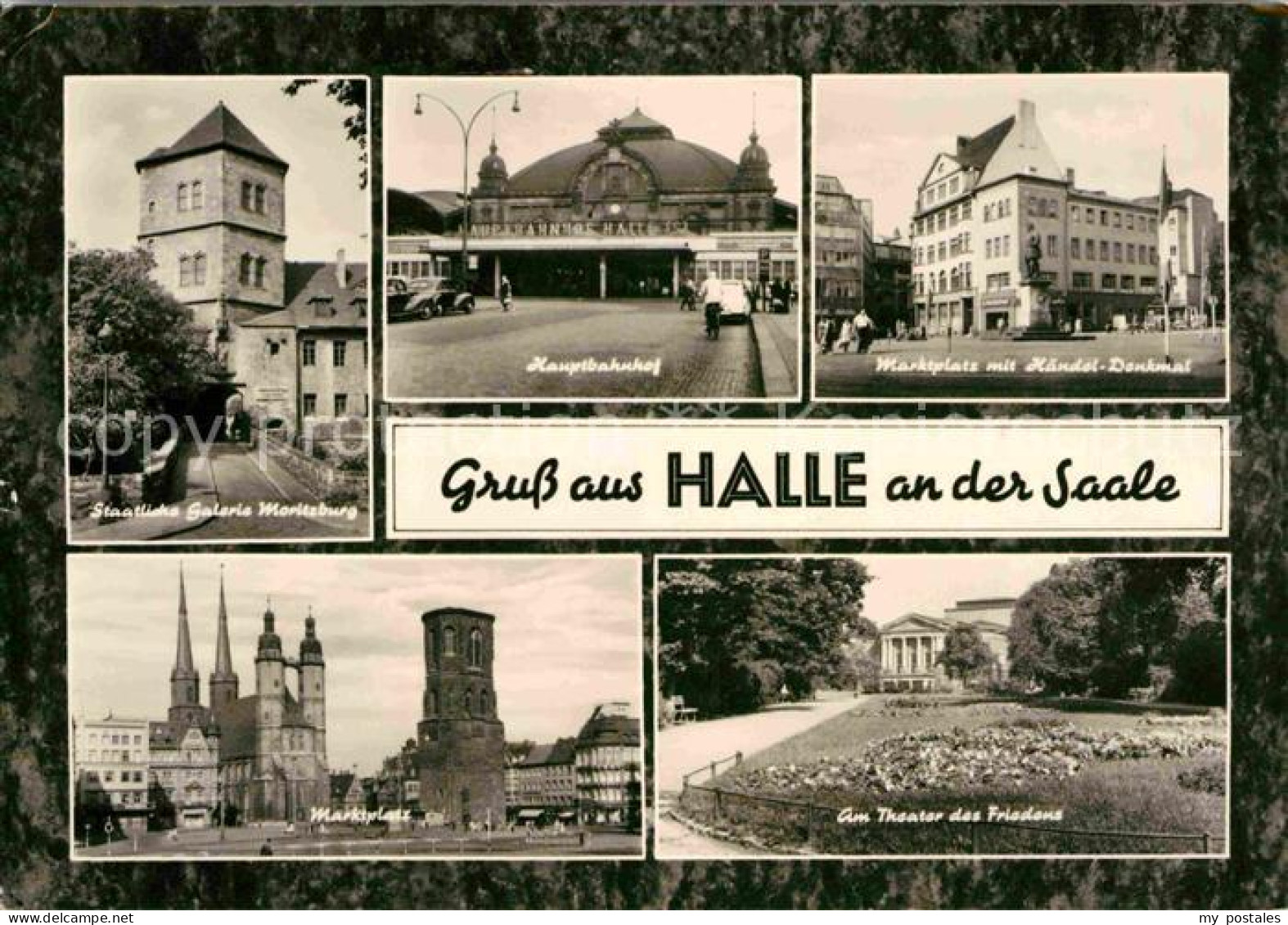 72644650 Halle Saale Marktplatz Haendel-Denkmal Hauptbahnhof  Halle - Halle (Saale)