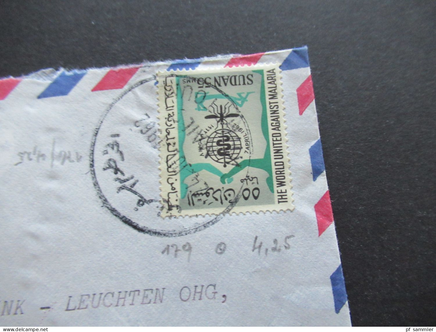 Afrika Sudan 1964 4 Belege Air Mail / Luftpost Firmenumschläge The Radio & Electric Co. Khartoum Sudan Auslandsbriefe