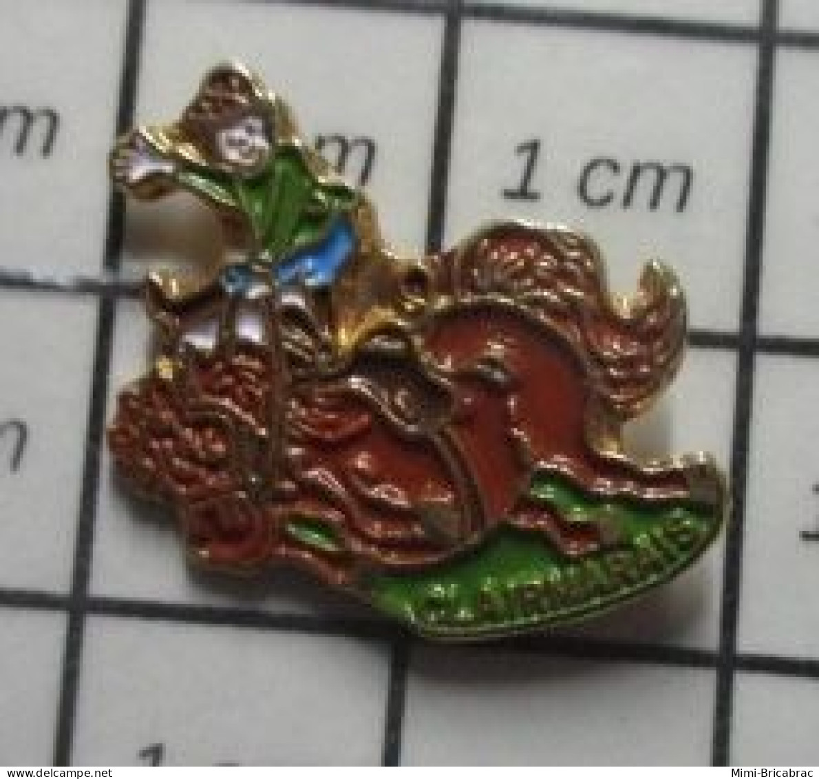 912B Pin's Pins / Beau Et Rare / ANIMAUX / CHEVAL PONEY CLUB HIPPIQUE CLAIRMARAIS - Animals