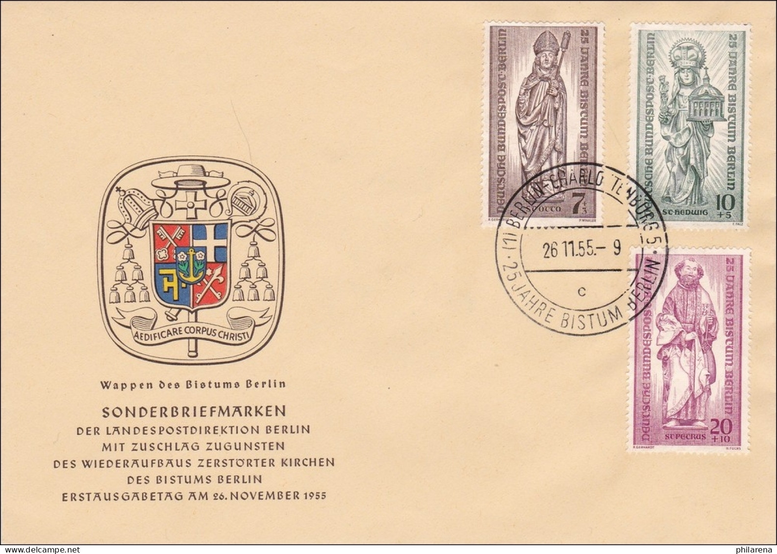 FDC 1955 Mit Sonderstempel - Briefe U. Dokumente