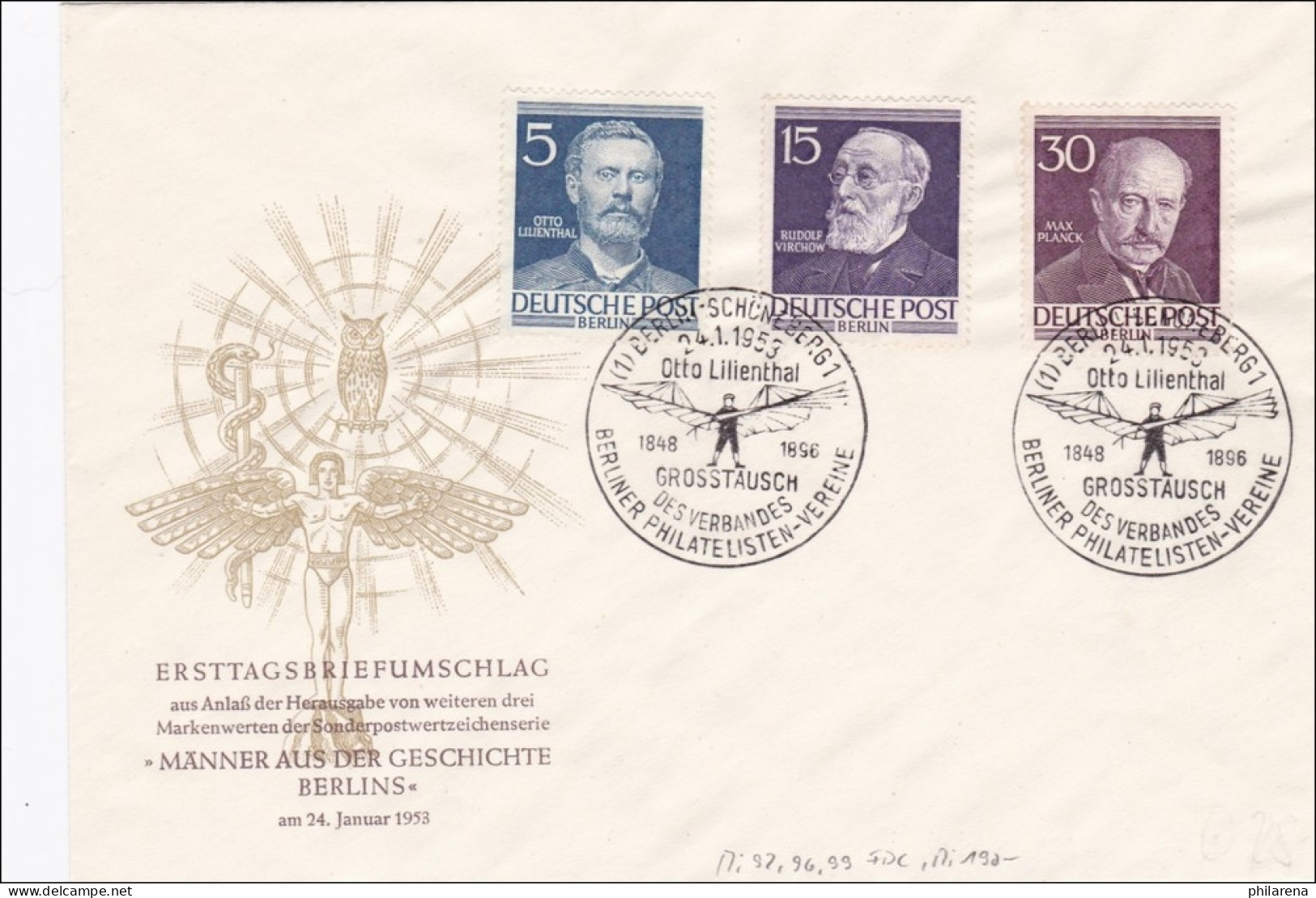 FDC: 1948 - Otto Lilienthal - Großtauschtag - Brieven En Documenten