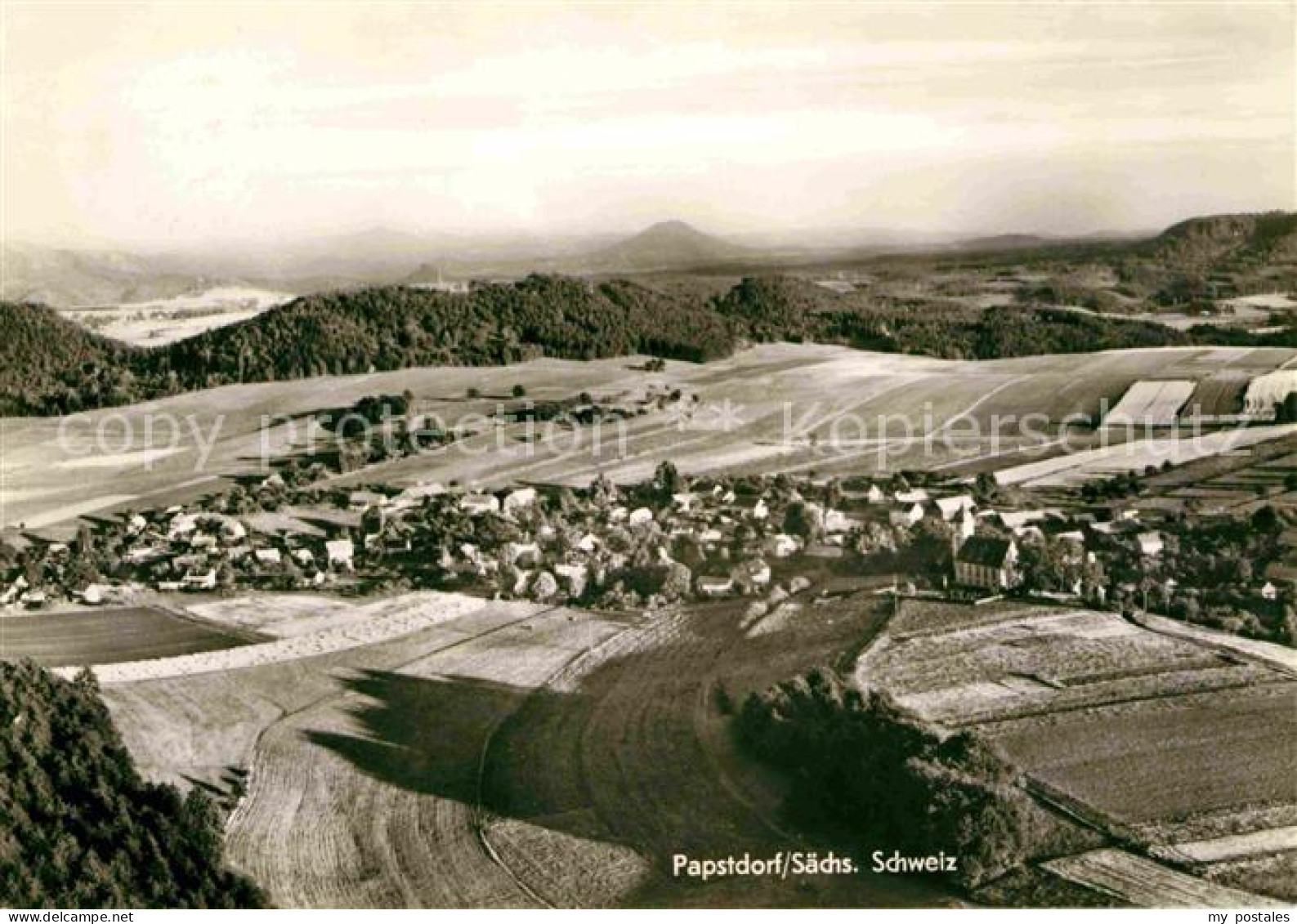 72643908 Papstdorf Fliegeraufnahme Papstdorf - Gohrisch