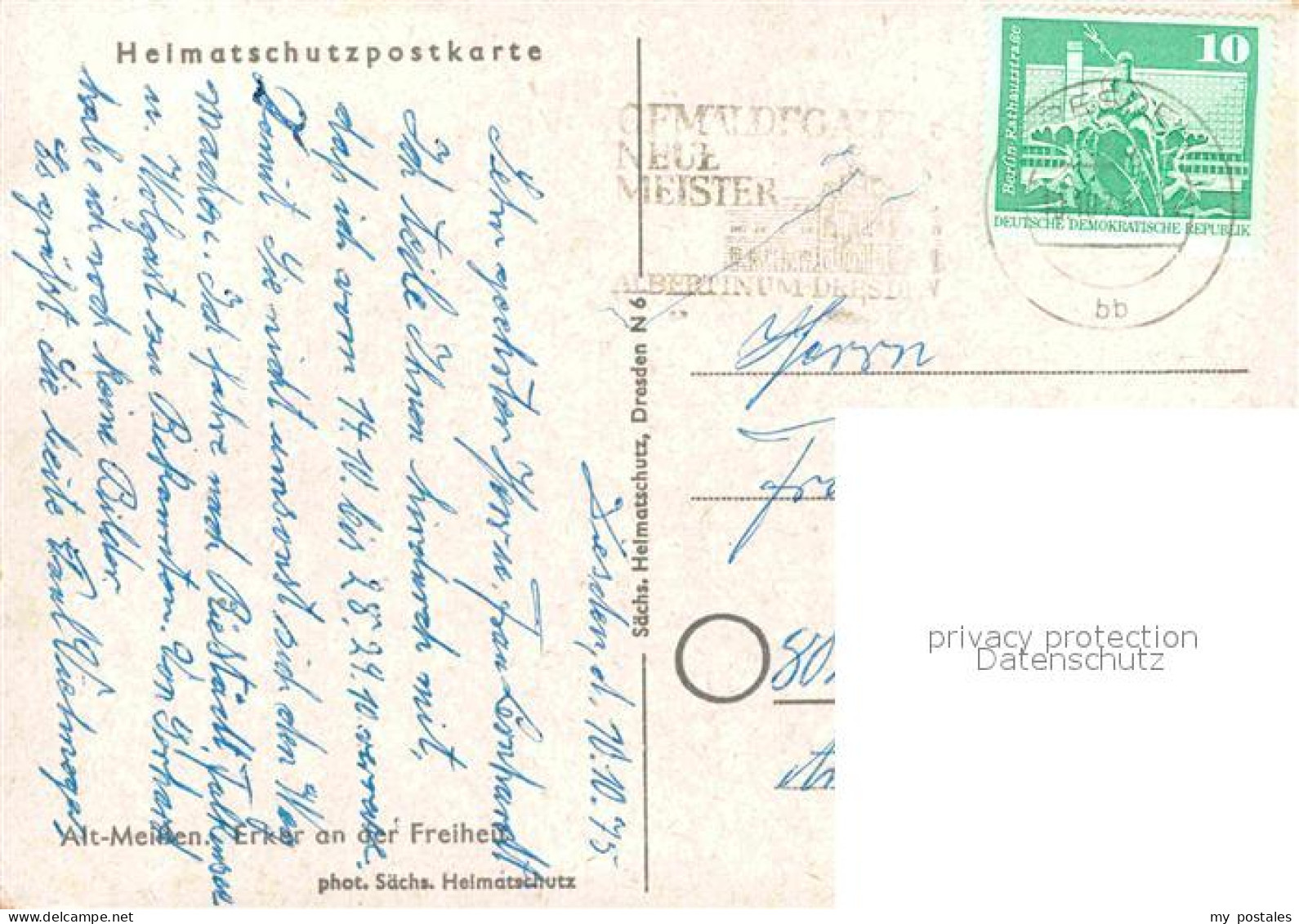 72643862 Alt Meissen Elbe Erker An Der Freiheit Heimatschutzpostkarte Meissen - Meissen