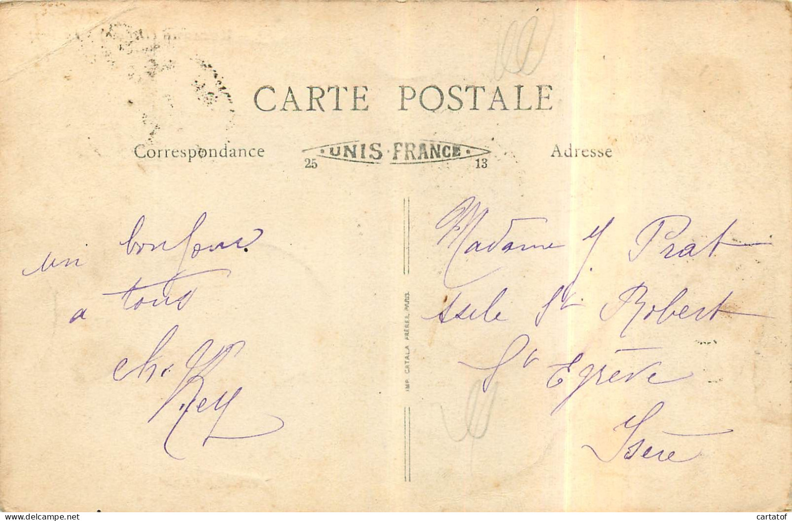 ROMANS .  La Poste . CPA Animée . - Romans Sur Isere