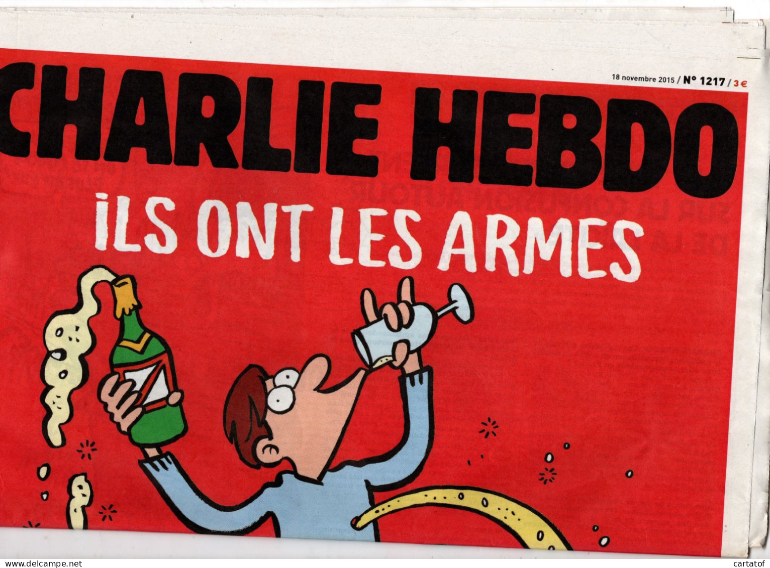 CHARLIE HEBDO N° 1217 . Novembre 2015 - Humour